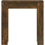 Contemporary 4 Seater Dining Table, Engineered Wood, Smoked Oak Finish, Sturdy & Modern Style for Indoor Use - Image 6
