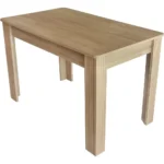 4 Seater Oak Colored Wooden Dining Table for Small Kitchen - Image 4