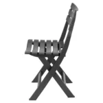Collapsible Outdoor Folding Garden Chair Outdoor Camping Patio Pool Lounge Seat - Image 3