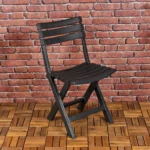 Collapsible Outdoor Folding Garden Chair Outdoor Camping Patio Pool Lounge Seat - Image 8