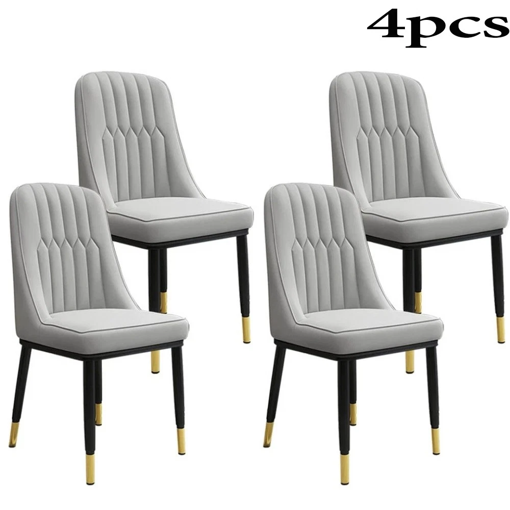 s-l1600 (52) Set of 4 Dining Chairs Padded Seat High back Metal Legs Home Furniture Kitchen - Image 1