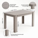 Oira Homes Arrow Grey Dining Table Set with 4 Black Velvet Chairs – 4 Seater - Image 6